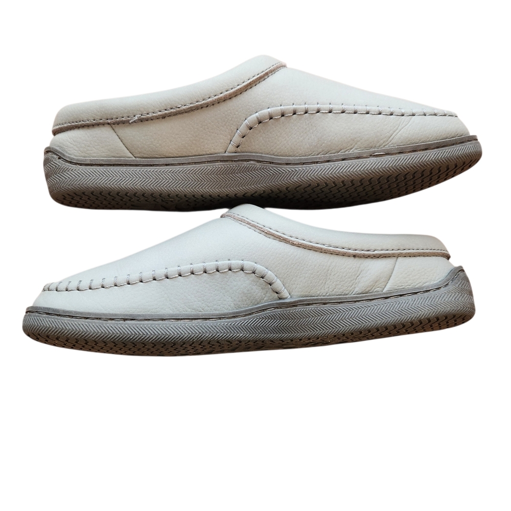 My Slippers Leather Upper Women's Size 9 Gray Indoor/Outdoor Sole - Picture 4 of 5